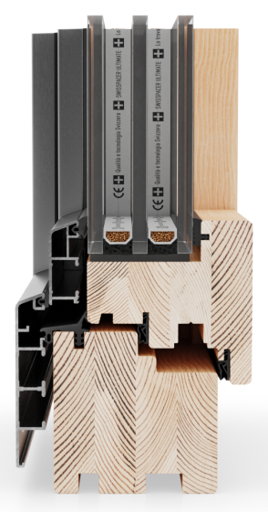 IV80 Alu Holz-Alu Fenster