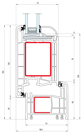 S 8000 – technische Zeichnung (Schnitt)