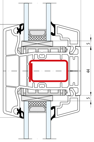 IDEAL 4000 NEW – Pfosten 84 mm